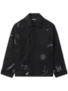 Undercover Cotton Shirt Jacket In Black