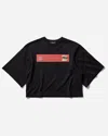 Undercover Cotton Short Wide T-shirt In Black