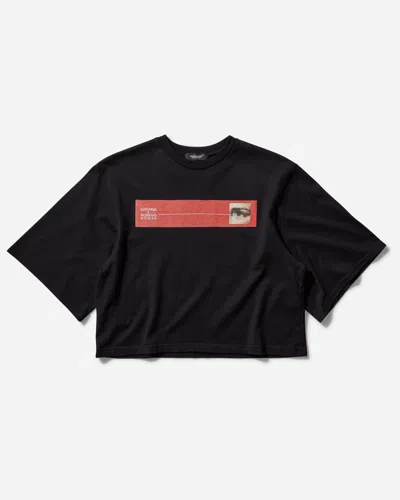 Undercover Cotton Short Wide T-shirt In Black