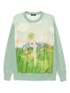 Undercover Cotton Sweatshirt In Green