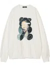 Undercover Cotton Sweatshirt In White