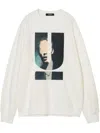 Undercover Cotton Sweatshirt In White
