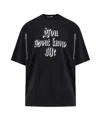 Undercover Graphic Print Short Sleeve Cotton T-shirt In Black