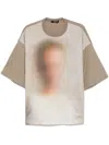 Undercover Uc1e4819-1 Short Sleeve T-shirt In Neutrals