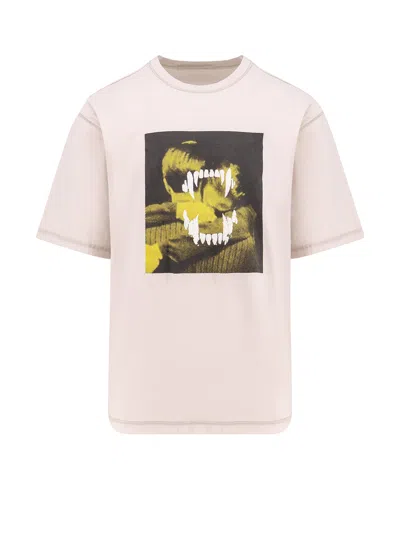 Undercover Printed Cotton Crew-neck T-shirt In Neutral