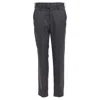 Undercover Cowhide Trim Patchwork Trousers In Grey