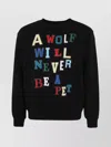 Undercover Crew Neck Graphic Print Sweater In Black