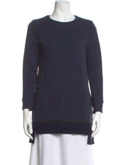 Pre-owned Undercover Crew Neck Long Sleeve Sweatshirt In Blue
