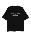 Undercover Graphic Print Black Crew Neck T-shirt In Black