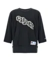 Undercover Champion X Sweatshirt Crew Neck Graphic Print In Black