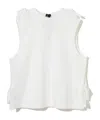 Undercover Knot-detail Tank Top In White