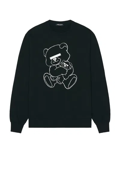 Undercover Men S Teddy Bear Signature Crewneck Sweatshirt In Black