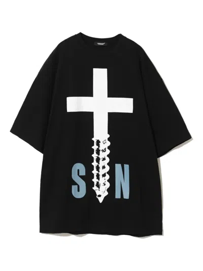 Undercover Cross-screw T-shirt In Black