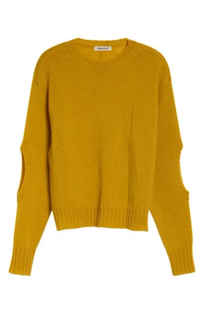 Undercover Cutout Wool Sweater In Brown