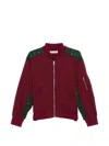 Undercover Cutwork Bomber Jacket In Red