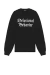 Undercover Uc2e4892-1 Delusional Behavior Sweatshirt In Black
