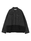 Undercover Denim-panelled Cotton Jacket In Black