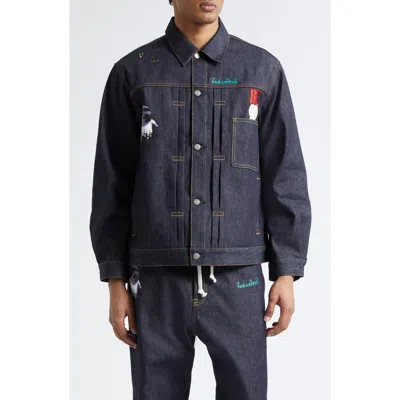 Undercover Denim Shirt Jacket In Blue