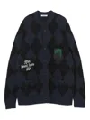 Undercover Diamond-pattern Cardigan In Multi