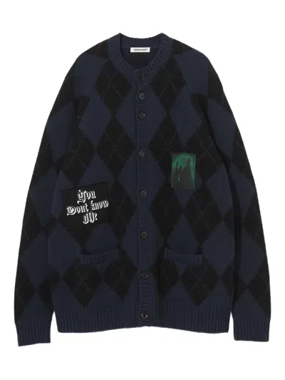 Undercover Diamond-pattern Cardigan In Multi