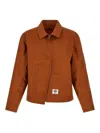 Undercover X Dickies Asymmetric-stitch Logo-patch Jacket In Multi