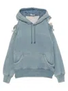 Undercover Distressed Denim Hoodie
