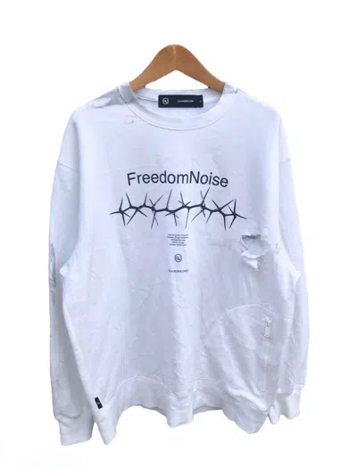 Pre-owned Undercover Distressed Sweatshirt In White
