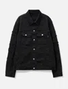 Undercover Black Distressed Denim Jacket In Black