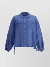 Undercover Drawstring Collar Oversized Shirt