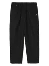 Undercover Drawstring Embroidered-motif Pants In Black
