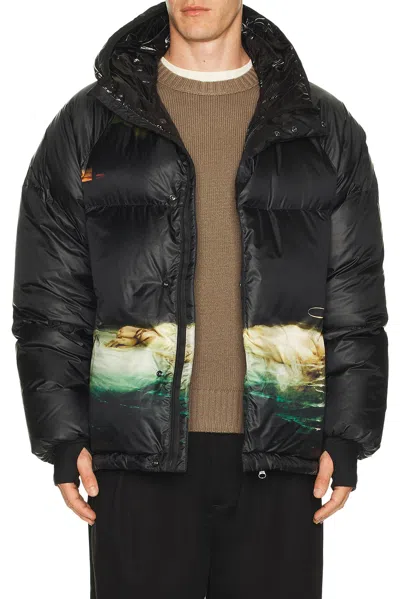 Undercover Drowned Martyr 2d Nylon Fiber Puffer Jacket In Black