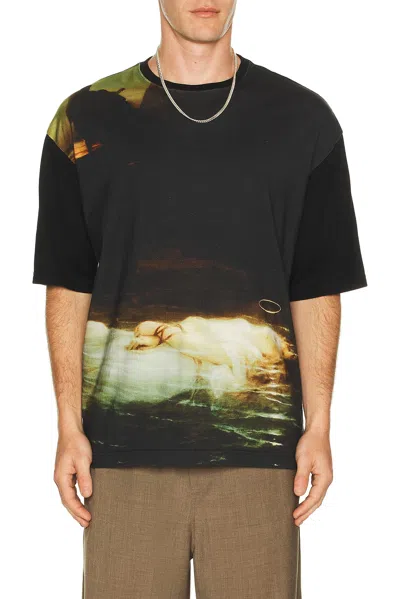 Undercover Drowned Martyr Double Jersey Tee In Black