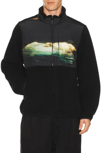 Undercover Drowned Martyr Polartec Boa Fleece Jacket In Black