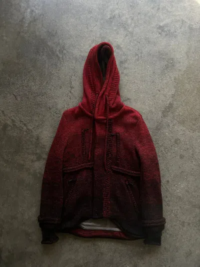 Pre-owned Undercover Earmuff Maniac Gradient Parka In Red