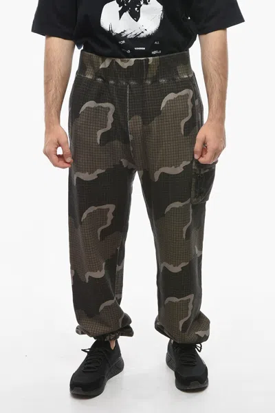 Undercover Eastpack Camouflage-patterned Joggers With Zipped Maxi Pocke In Brown