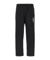Undercover Trousers Graphic Print Elastic Waistband In Black