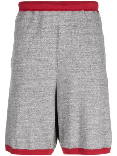 Undercover Elasticated-waist Cotton Track Shorts In Grau