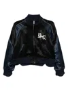 Undercover Bomber Jacket With Contrast Panels And Embroidery In Black