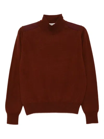 Undercover Embroidered Jumper In Brown