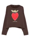 Undercover Embroidered-motif Sweatshirt In Brown