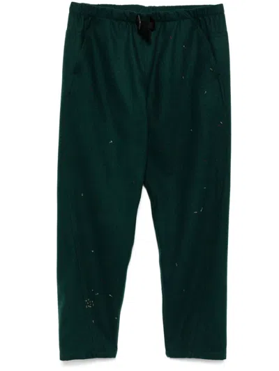 Undercover Embroidered Pants In Green