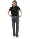 Undercover Embroidered Straight Jeans In Navy Blue
