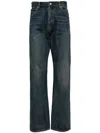 Undercover Embroidered Straight-leg Jeans In Blue
