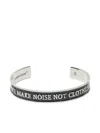 Undercover Silver Engraved Bracelet In Metallic