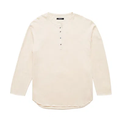 Pre-owned Undercover Eye Henley 'natural' | Cream | Men's Size 5 In White