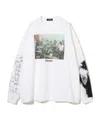 Undercover Faust-print Long-sleeve Sweater In White