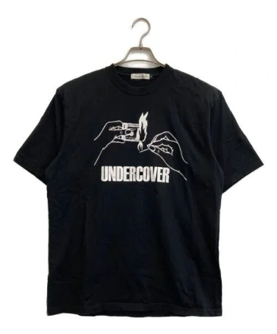 Pre-owned Undercover Fire Print Short Sleeve T-shirt Black 4