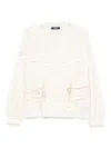 Undercover Floral-embroidered Shirt In Neutrals