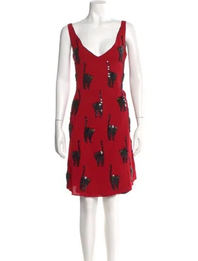 Pre-owned Undercover Floral Print Mini Dress In Multi