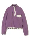 Undercover Floral-print Trim Sweatshirt In Purple